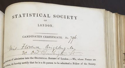 Heldin der Datenvisualierung Florence Nightingale Auszug aus Royal Statistical Society