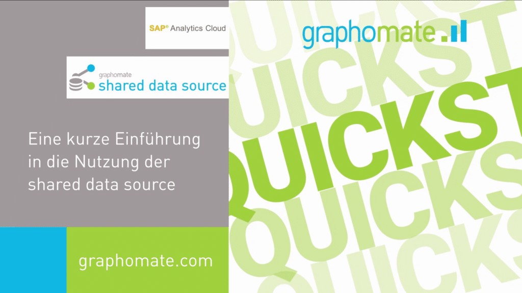 Quickstart graphomate shared data source for SAP Analytics Cloud (SAC)